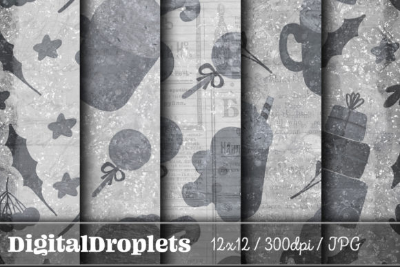 Christmas at Home Vol. 30 | Vintage Newspaper Textures