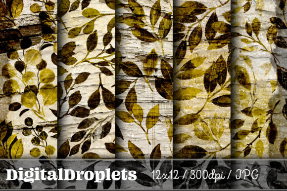 Elevate Your Visual Design with Vintage Leaf Patterns
