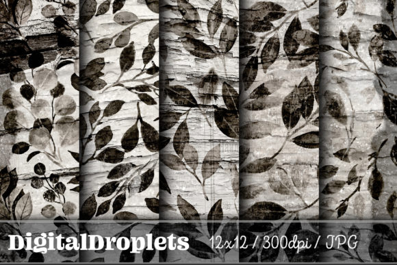 Leaves in the Wind Vol. 7: Vintage Textures for Modern Design